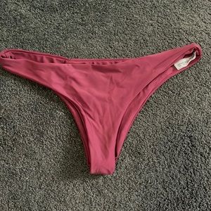 Zaful low rise burgundy bathing suit bottoms. Size large.